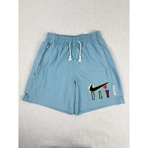 Nike Fly Dri-FIT Standard Issue Fleece Shorts Womens Small Blue Basketball FLY